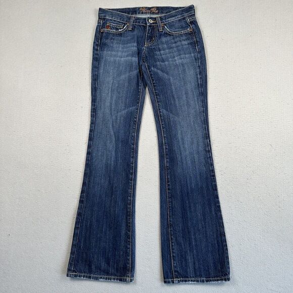Miss Me Denim - Miss Me Marilyn Jeans Womens 26 Blue Denim‎ Bootcut Dark Wash Low Rise Pants